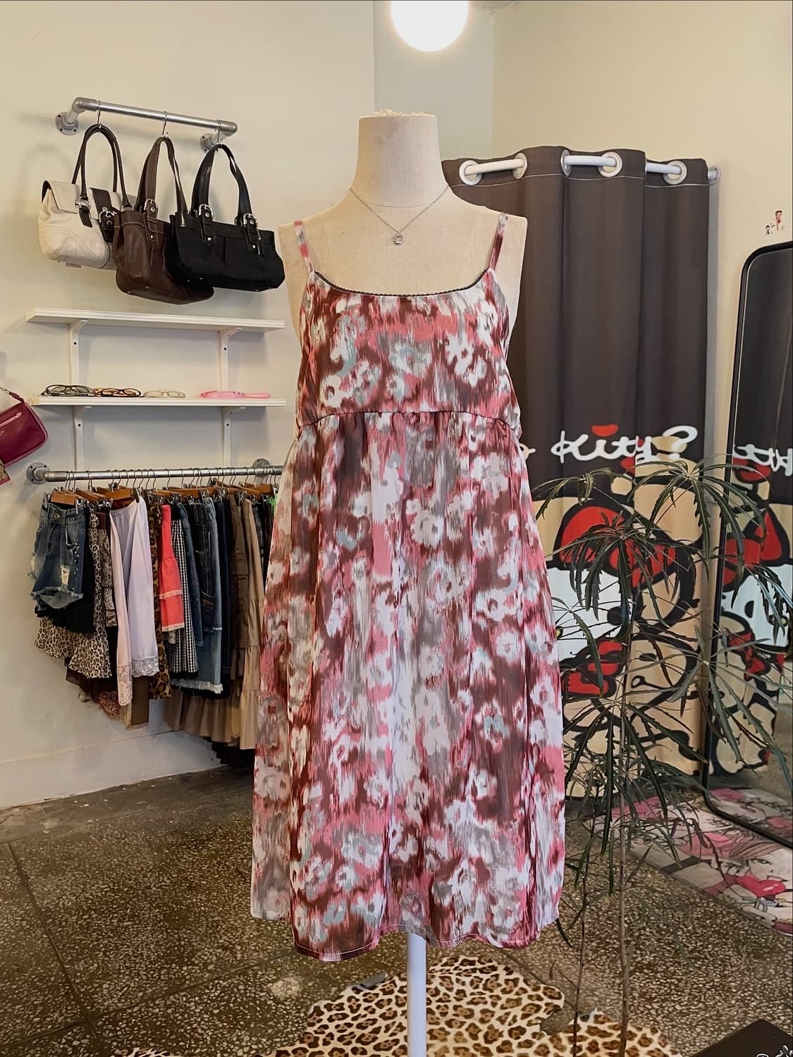 핑크 마블 슬립원피스 [무배] 상품이미지1