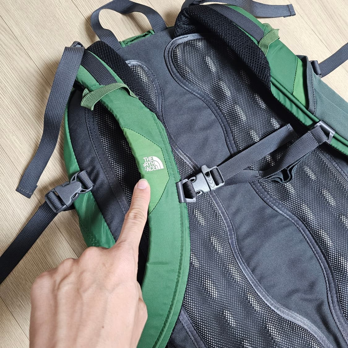 노스페이스 빅샷 가방 백팩 그린 다크그레이 상품이미지10