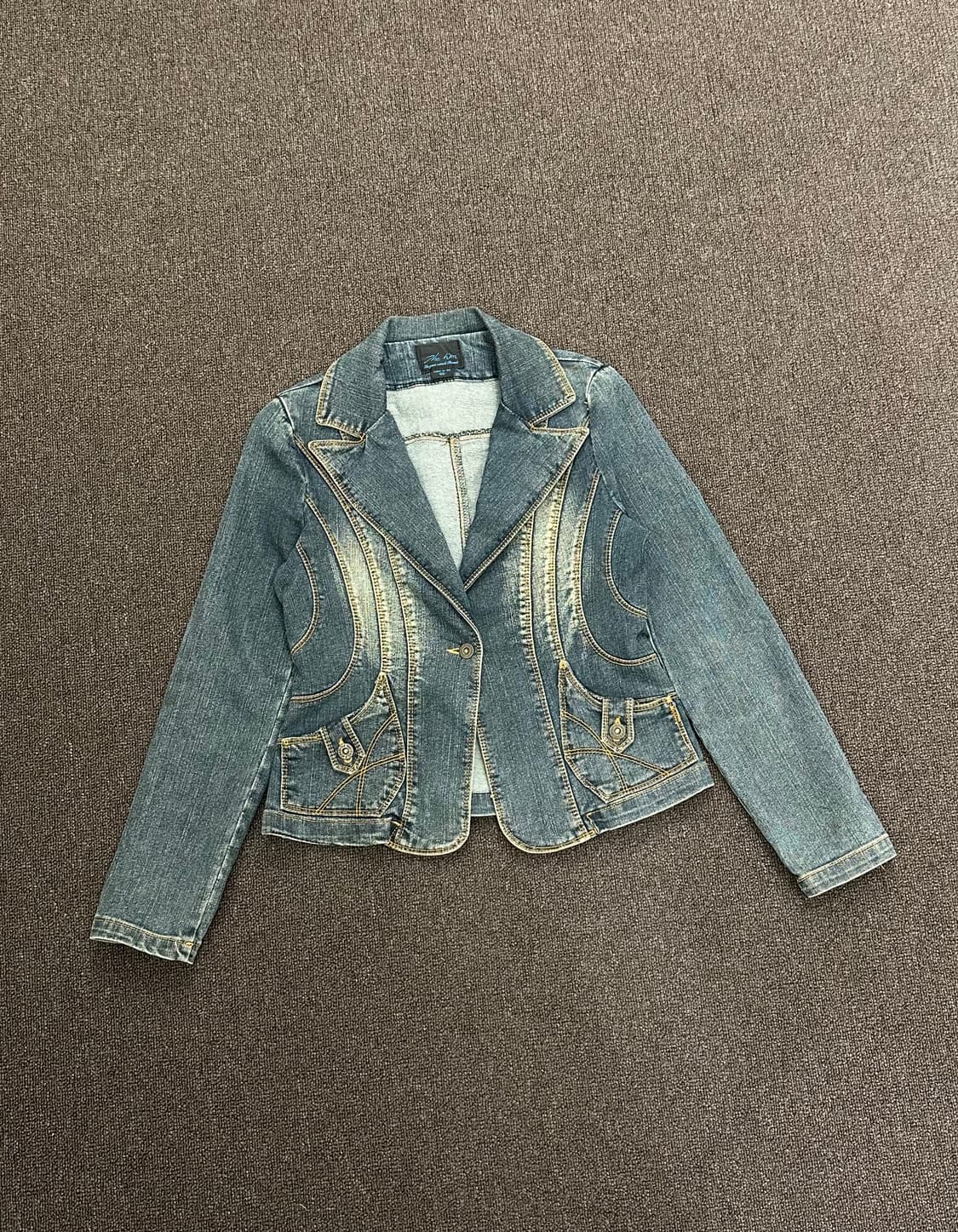 66)Japanese vintage 여성 데님 자켓 상품이미지2