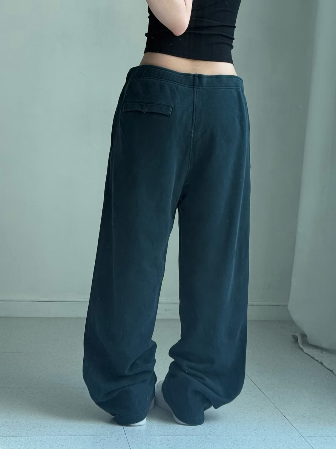 나이키 네이비 블랙 스웻팬츠 상품이미지4