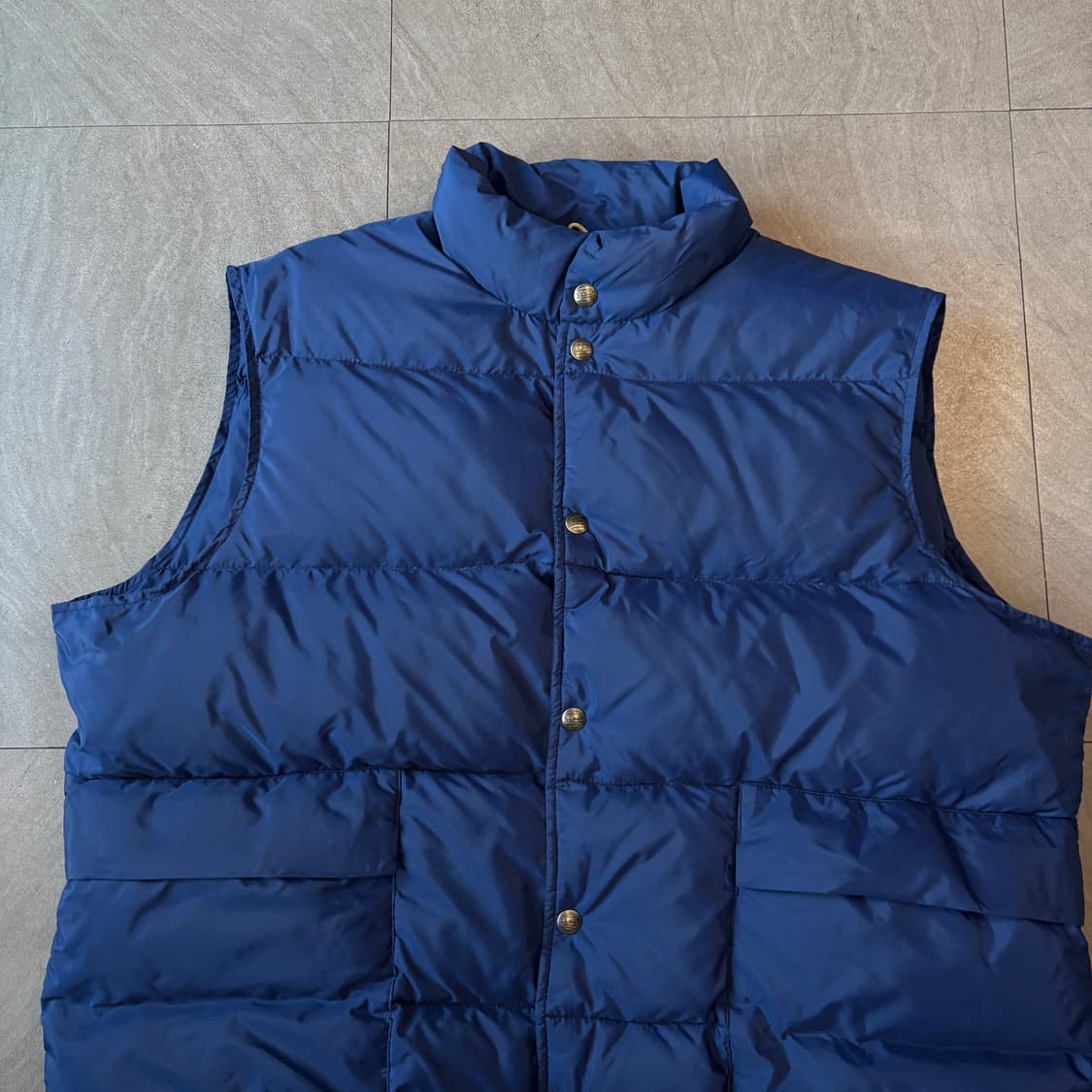 90s L.L.bean 90년대 미국 생산 엘엘빈 블루 덕다운 패딩 조끼 상품이미지3