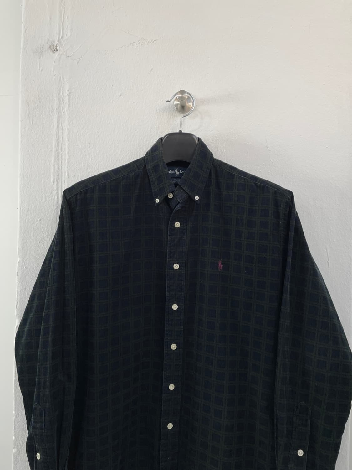 90s 폴로 랄프로렌 블레이어핏 체크 코듀로이 셔츠  상품이미지1
