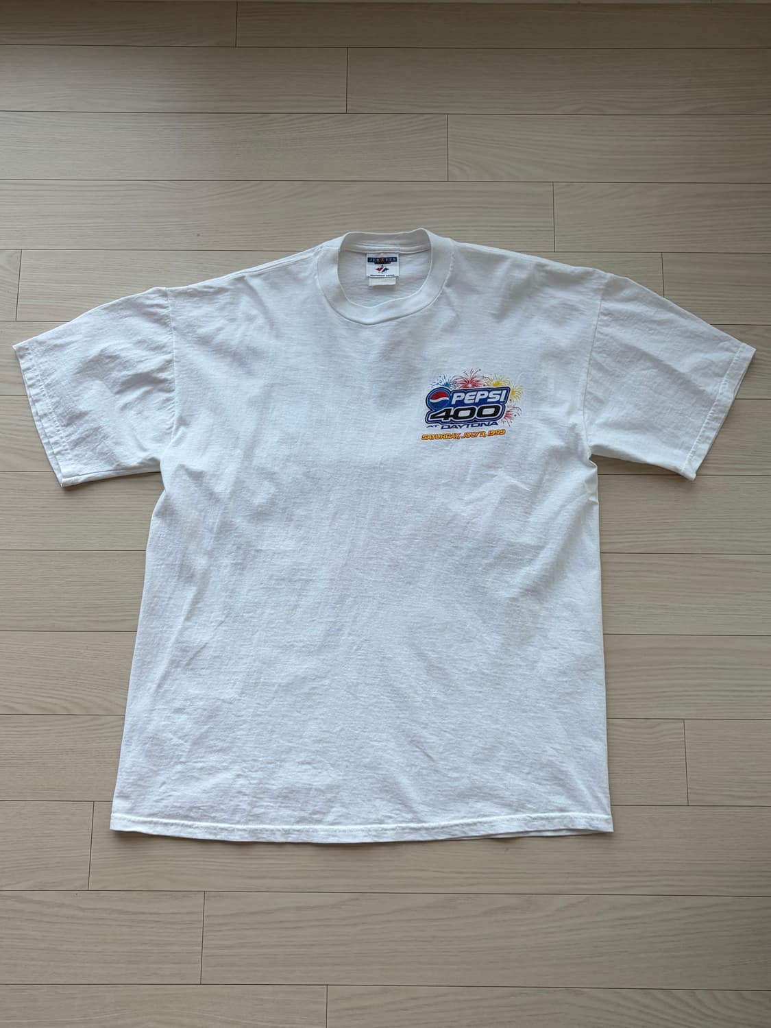 90s 1999 NASCAR 펩시 400 데이토나 프로모 티셔츠 L 상품이미지2