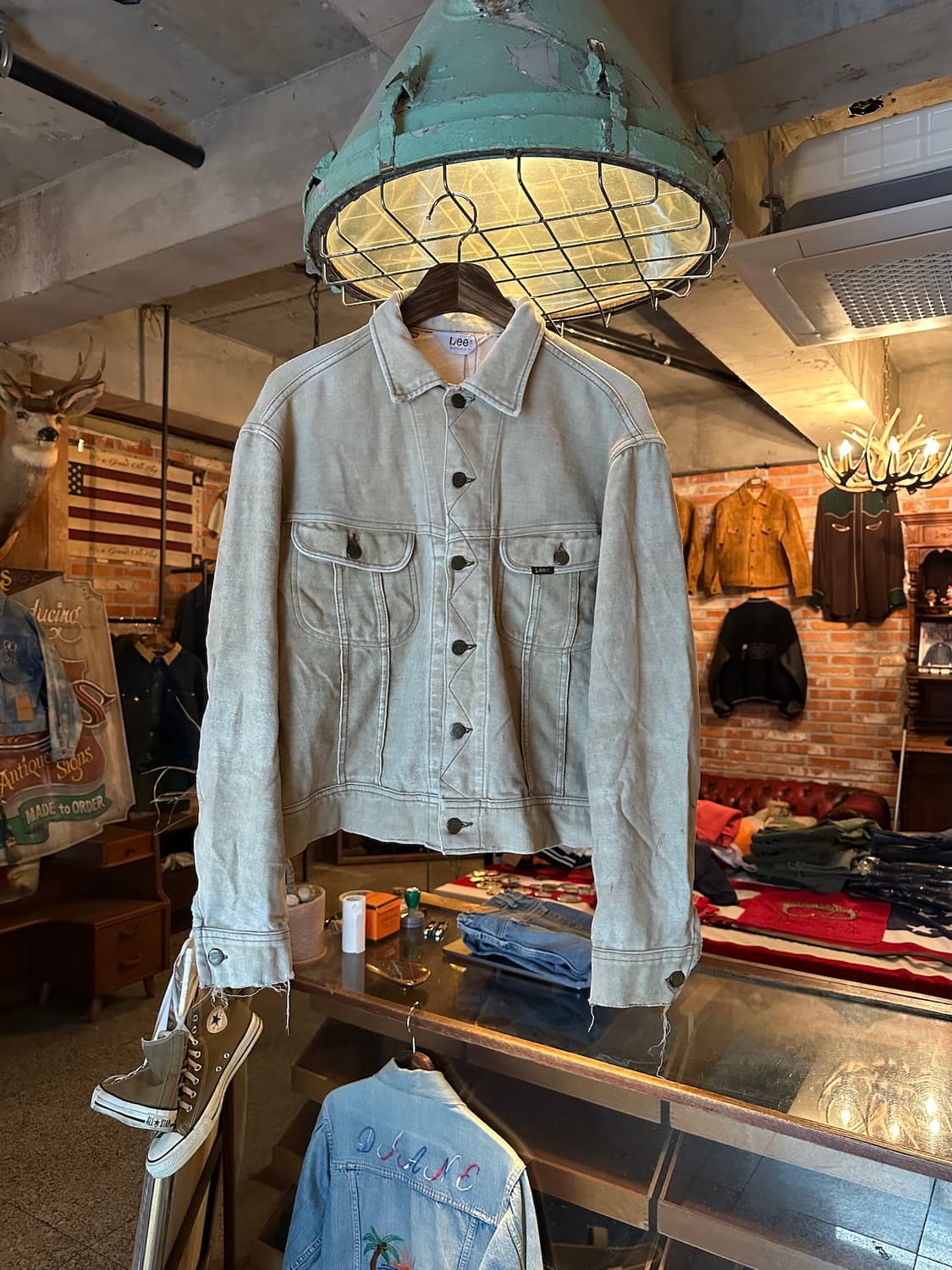 70s USA LEE 빈티지 리 웨스턴 몰스킨 자켓 101J 220J 상품이미지1