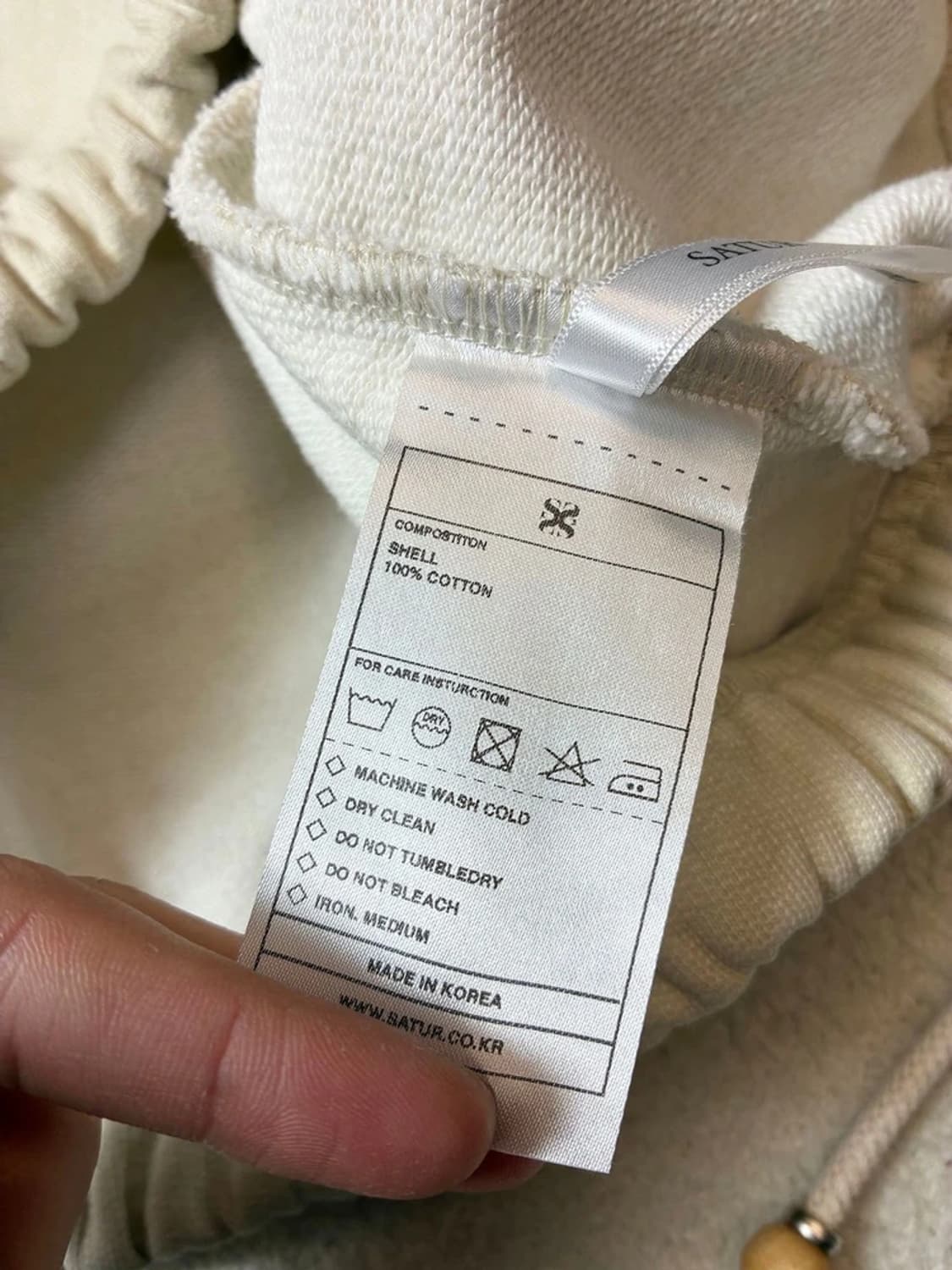 세터 SATUR 아를 풀오버 하프 맨투맨 PN7399 상품이미지9