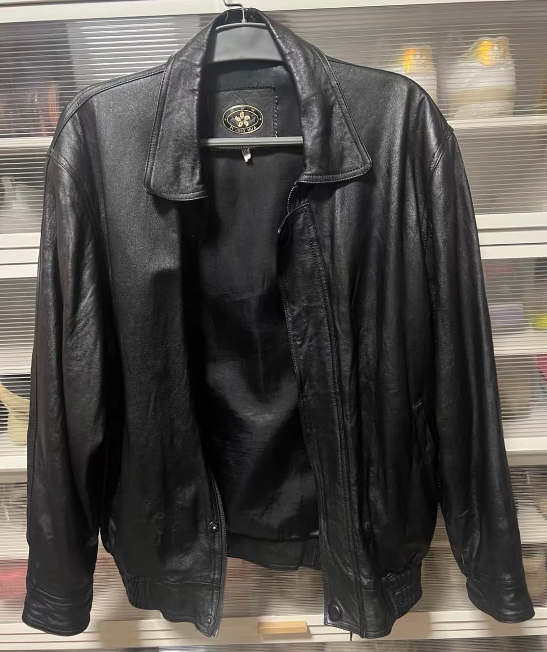 핸드페인티드 CASINO 레더 워크 자켓 상품이미지2