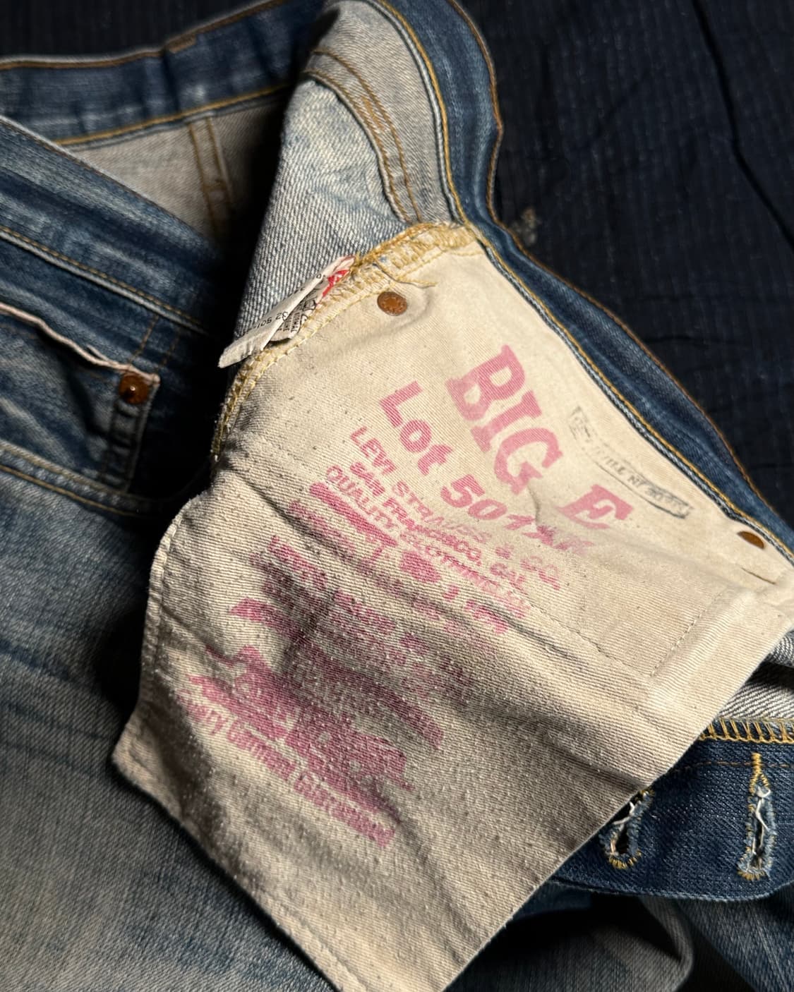 90's 리바이스 501XX 스트레이트 핏 데님 팬츠 34 상품이미지5