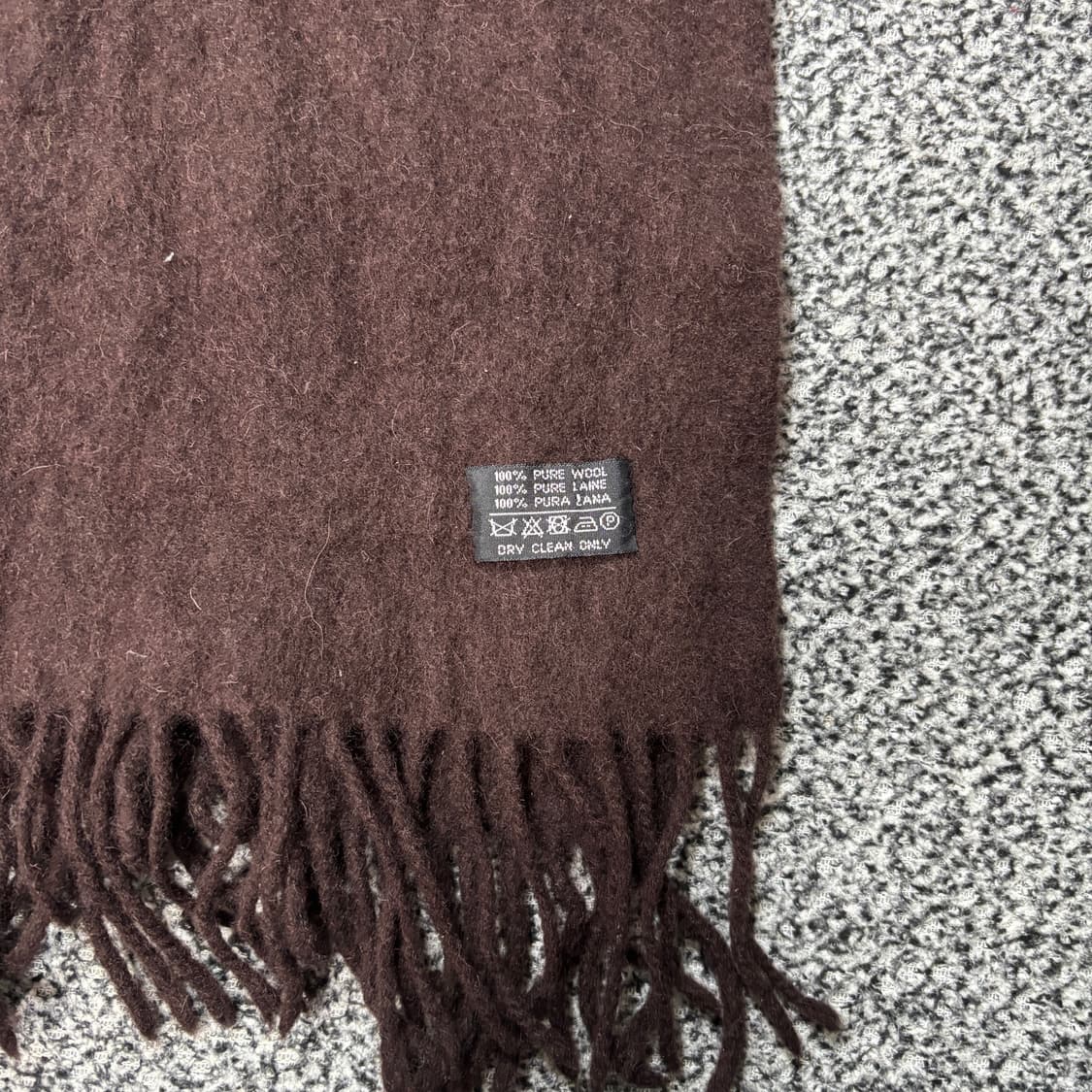 입생로랑 뿌르옴므 울 머플러 브라운 상품이미지5