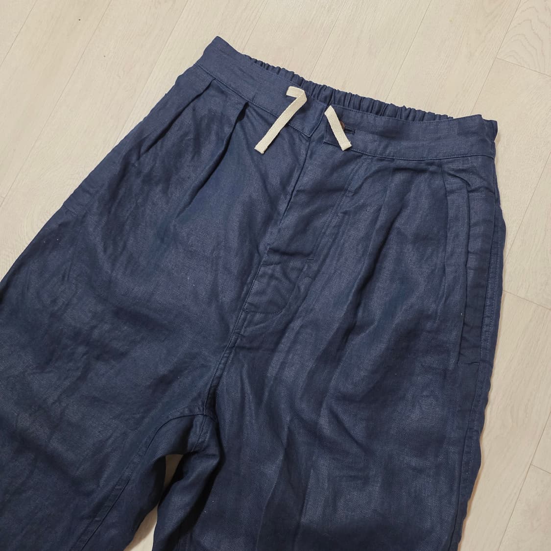 [L] 도큐먼트 린넨 페인터 팬츠 네이비 document 상품이미지7