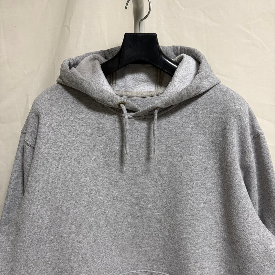 칼하트 로고 패치 기모 후드티 / 그레이, L 상품이미지2
