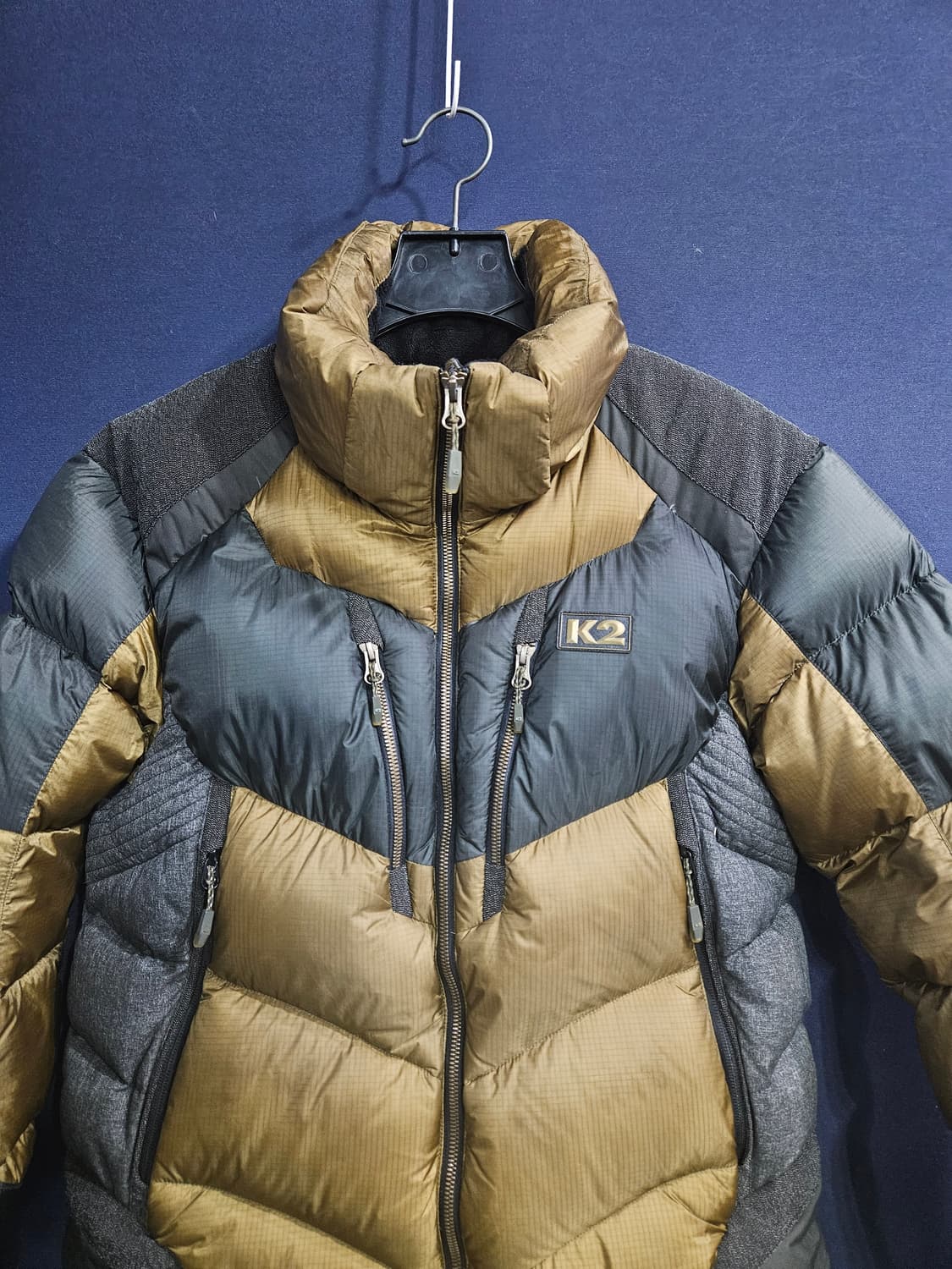 케이투 850필 윈드스토퍼 투톤컬러 남성 슬림핏 95 구스다운 패딩  상품이미지8