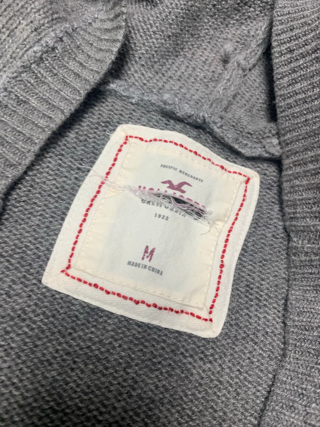 홀리스터 후드가디건 ,M,그레이 상품이미지7