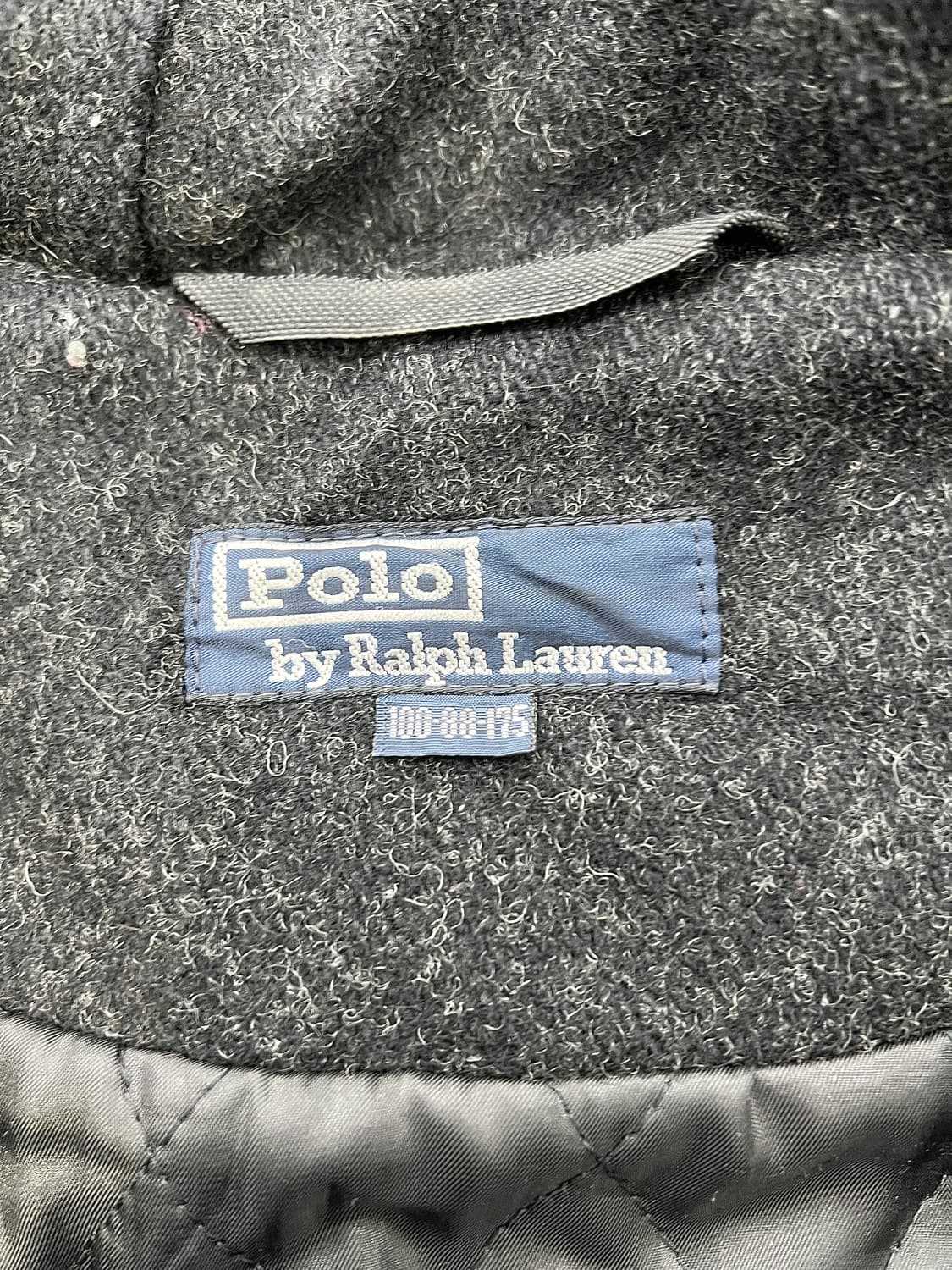 폴로 랄프로렌 차콜 로프 토글 스냅 후디 울 더플 코트 상품이미지7