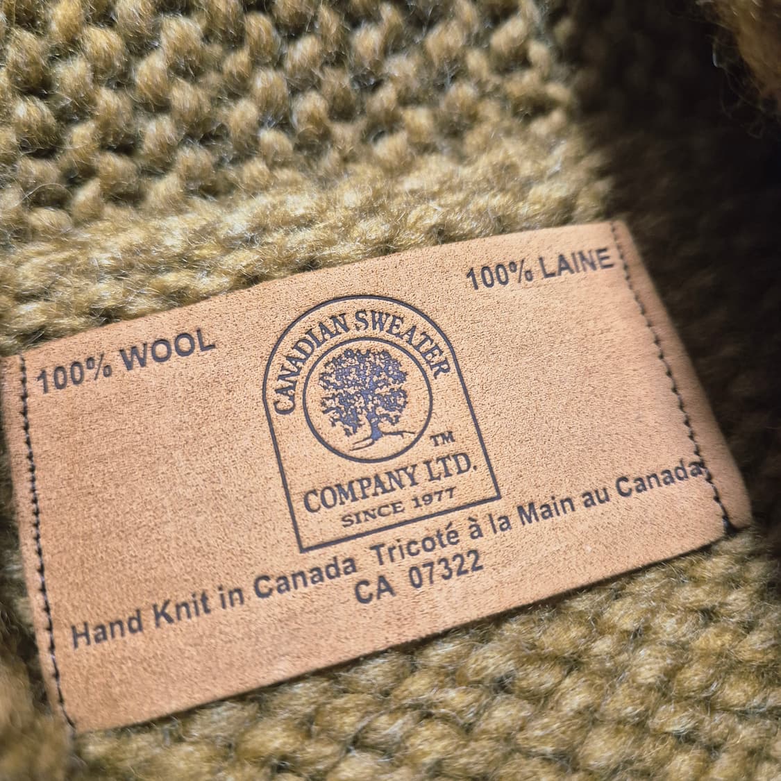 Canadian sweater 다람쥐 패턴 캐나다 코위찬 M 상품이미지7