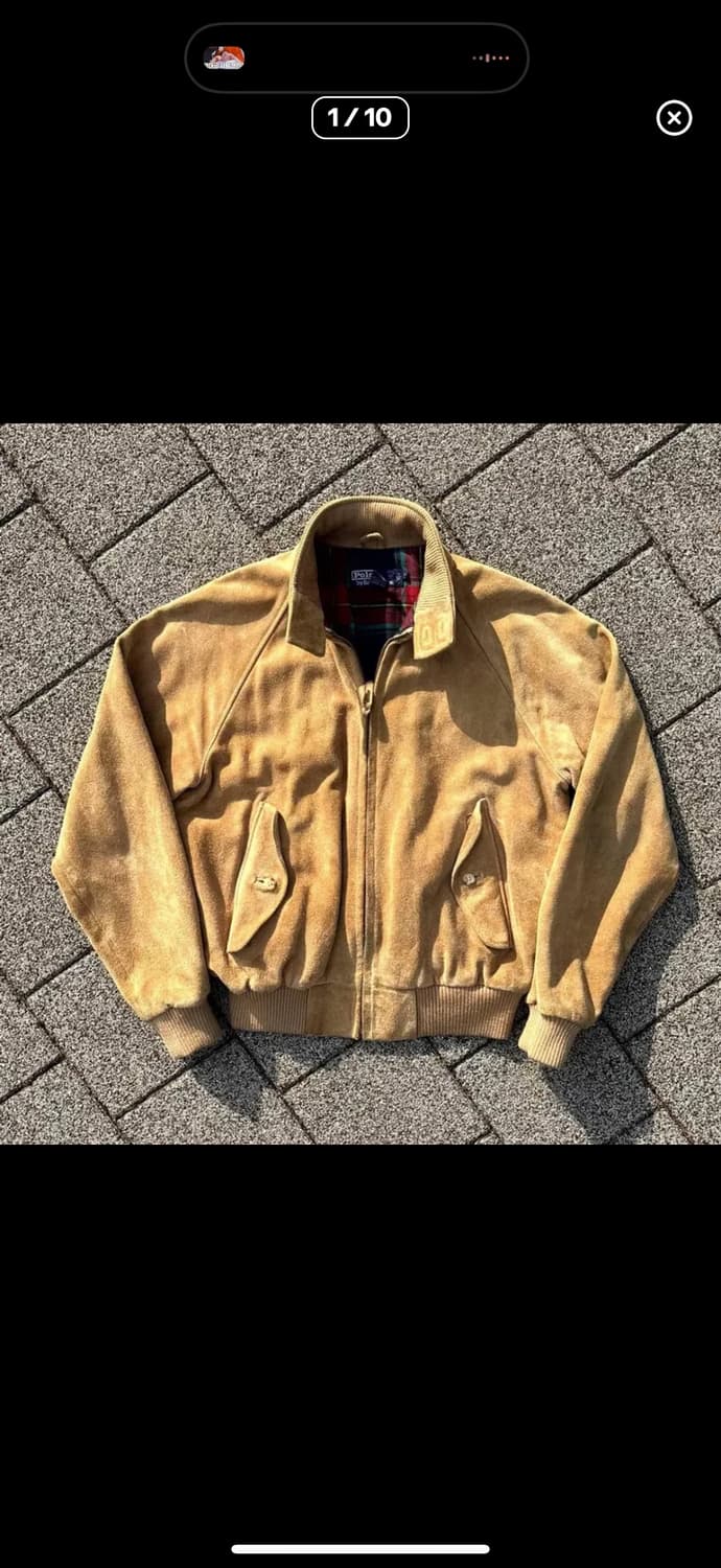 폴로 스웨이드 해링턴 바라쿠타 s 구합니다 상품이미지1