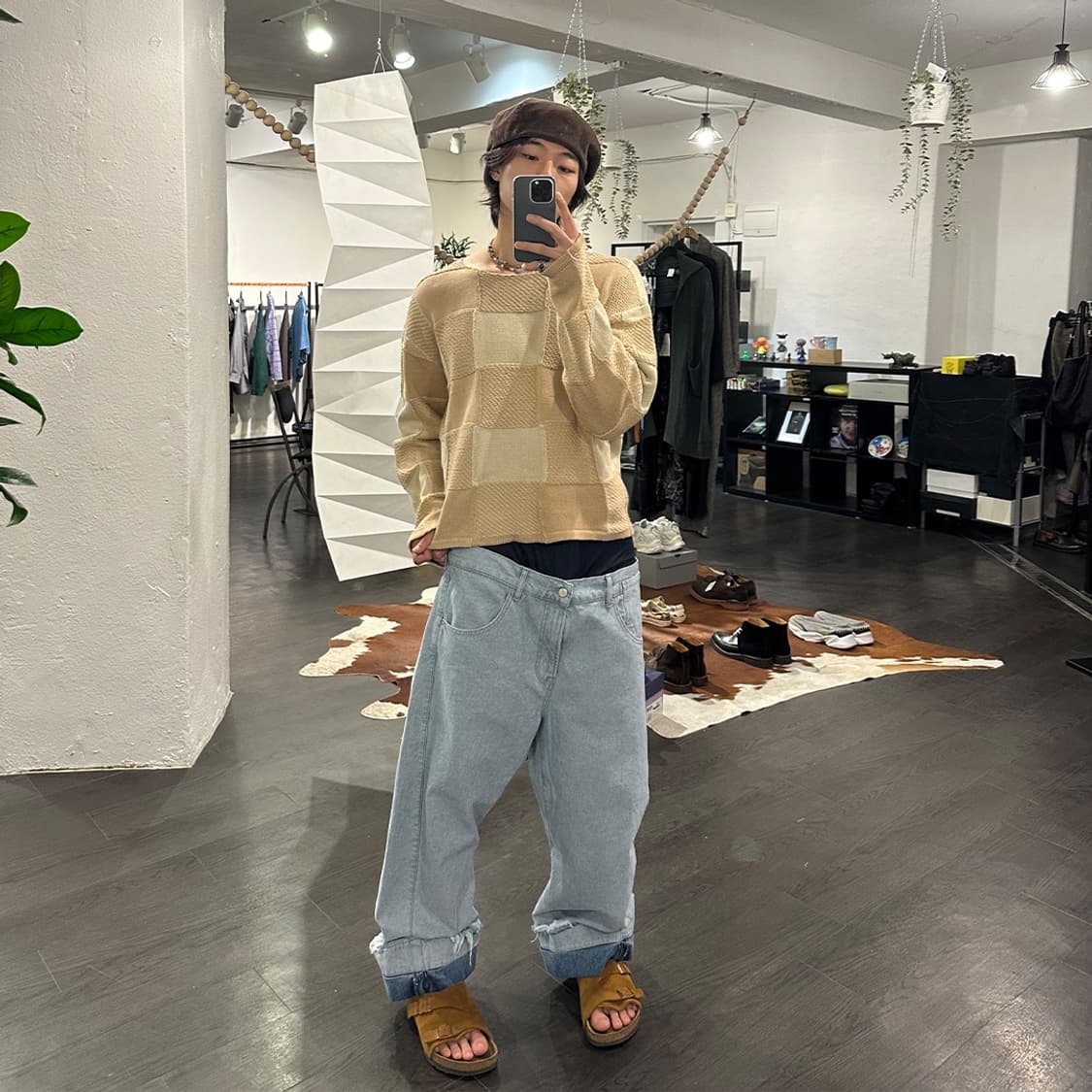 이세이미야케 패널 니트 상품이미지4