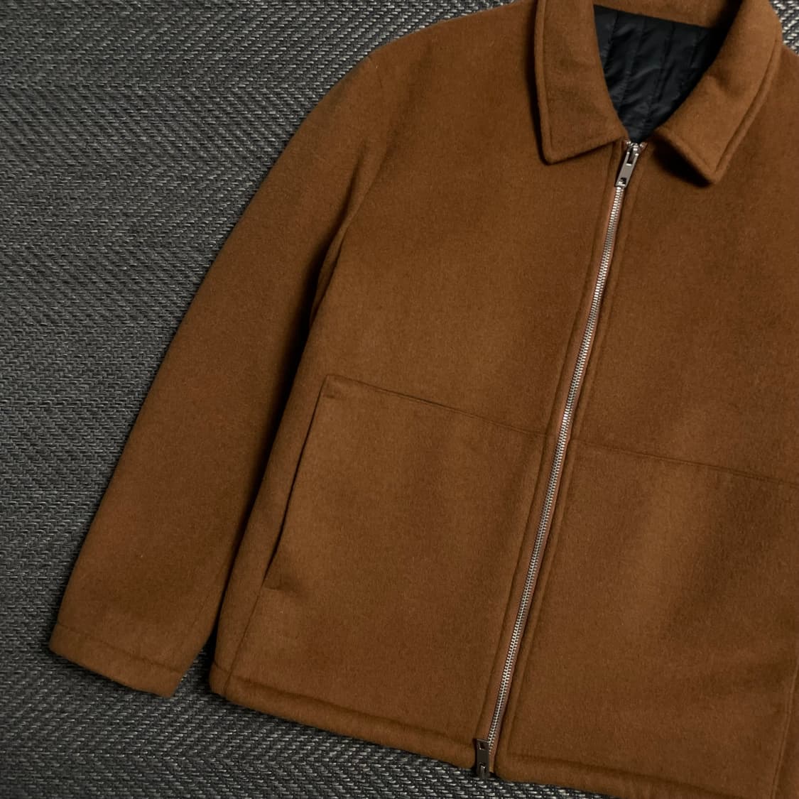 라퍼지스토어 투웨이 울 미니멀 해링턴 자켓o 5373 상품이미지3