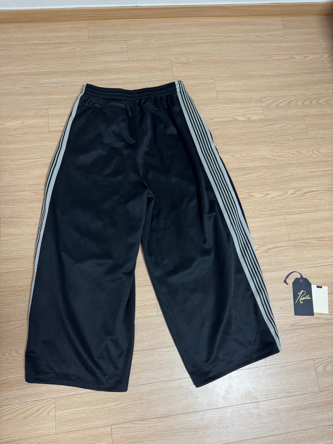 니들스 x LHP HD 폴리 스무스 트랙팬츠 블랙 화이트 S 상품이미지4