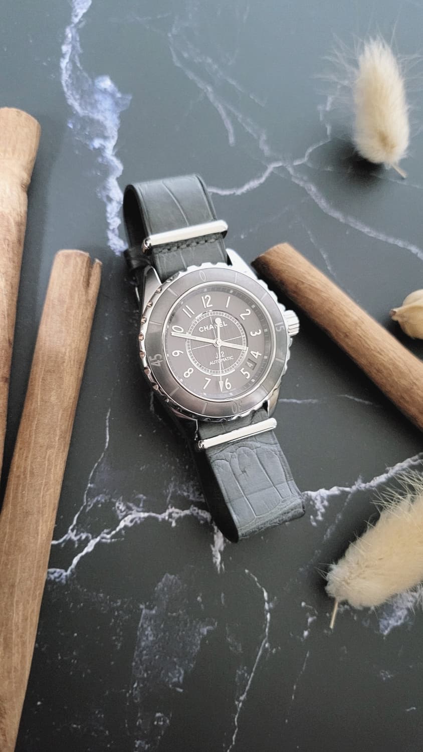 정품 샤넬 J12 38mm 티타늄 오토메틱 시계 (풀구성품) 상품이미지6