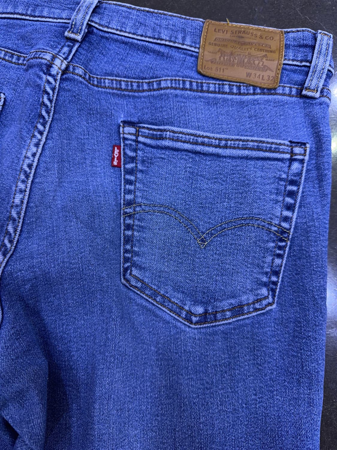 리바이스 511 프리미엄 빅e 슬림핏 라이트 워싱 데님팬츠 34 상품이미지8