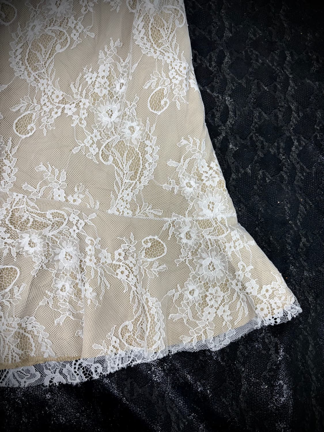 “Vintage” Beige Oriental Lace Skirts 상품이미지6