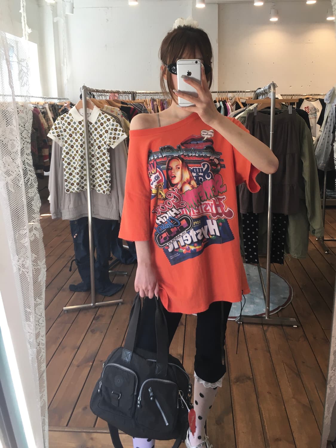 히스테릭글래머 오렌지 반팔 상품이미지2