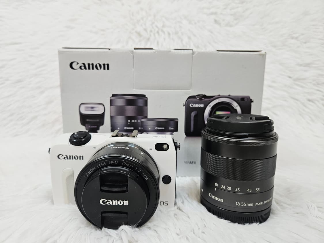 [민트] 캐논 EOS M2 미러리스 더블렌즈 킷 22mm, 18-55mm 상품이미지1