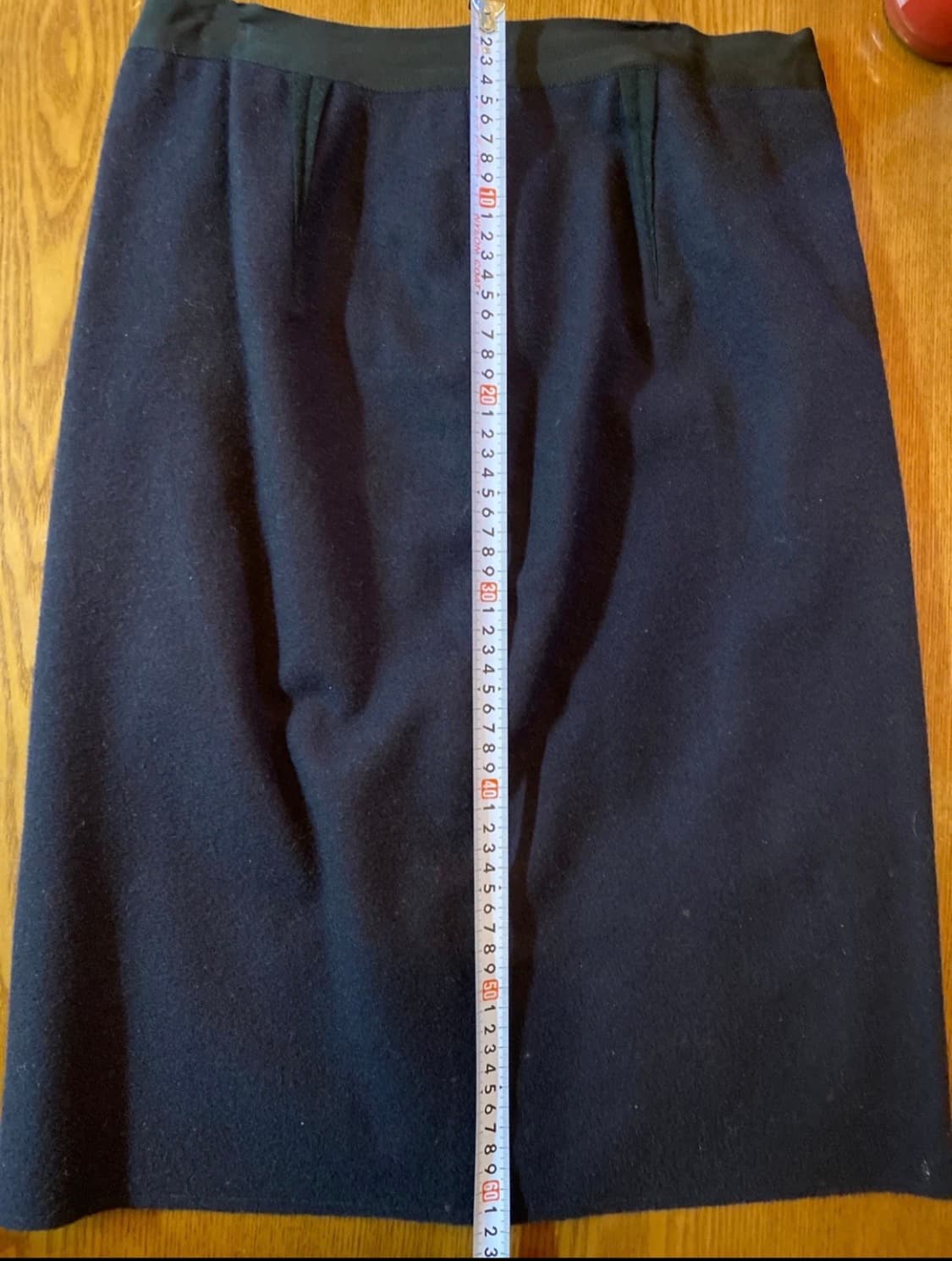 [정품] 지방시(GIVENCHY) 네이비 울 미디 스커트 (38) 상품이미지2