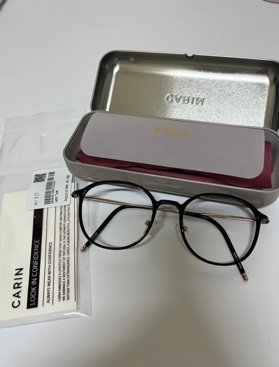 카린 에어 S C1 안경테 블랙 상품이미지1