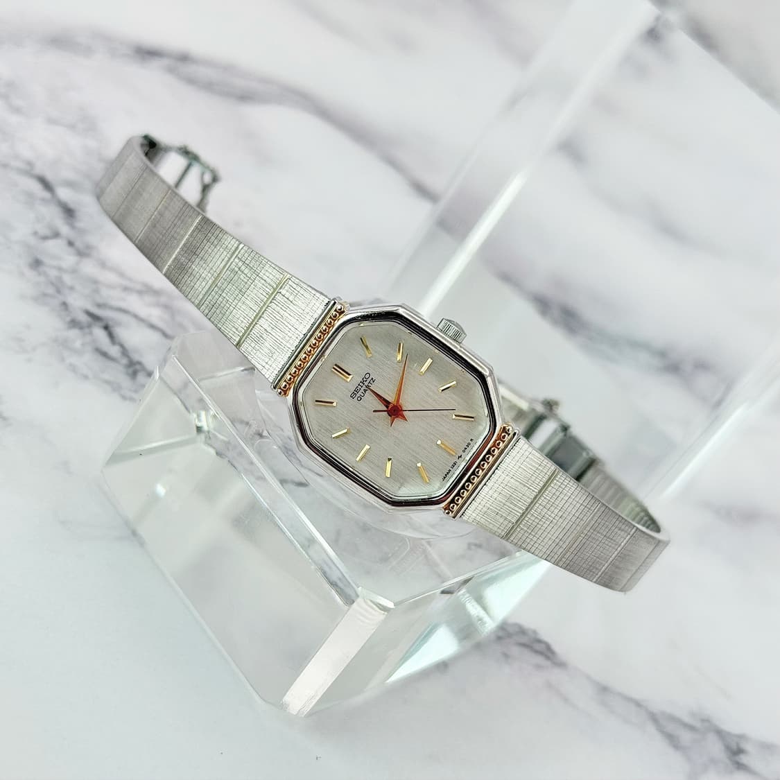 80s90s 빈티지 세이코 옥타곤 주얼리 뱅글 워치 상품이미지1