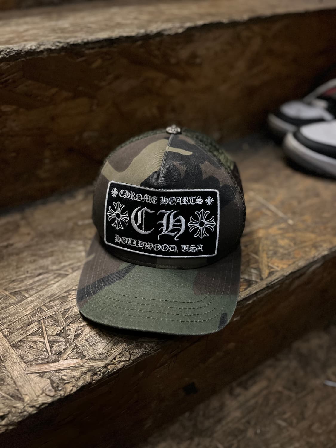 00~10s Chrome Hearts 크롬하츠 ch로고 카모 메쉬캡 상품이미지2