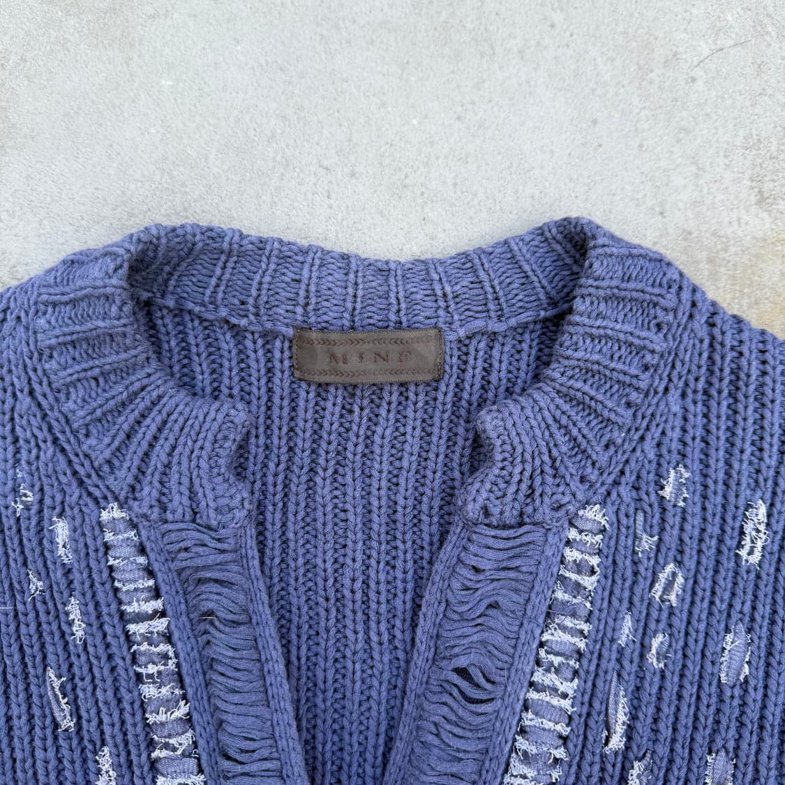 MINE 그런지 디테일 가디건 상품이미지4