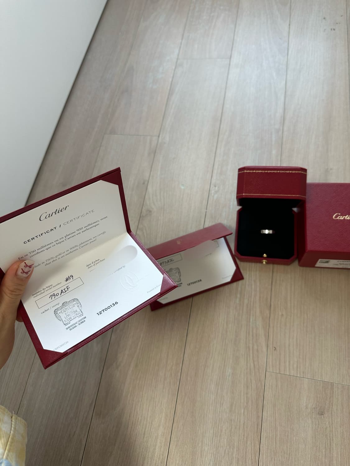 까르띠에 다이아 러브링 화이트골드 51호 상품이미지3