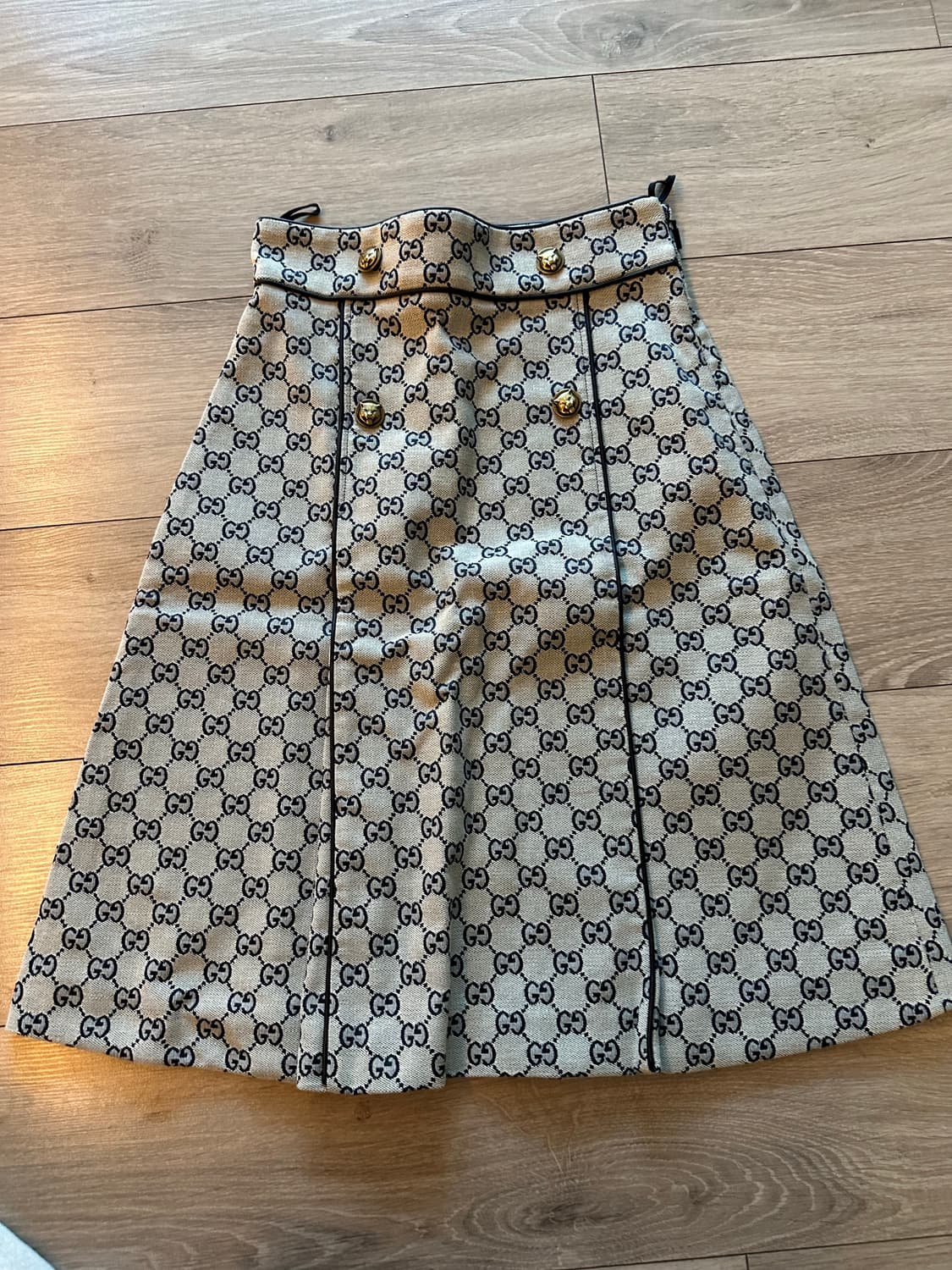 구찌 Gucci GG 패턴 플리츠 스커트 size 36 상품이미지6