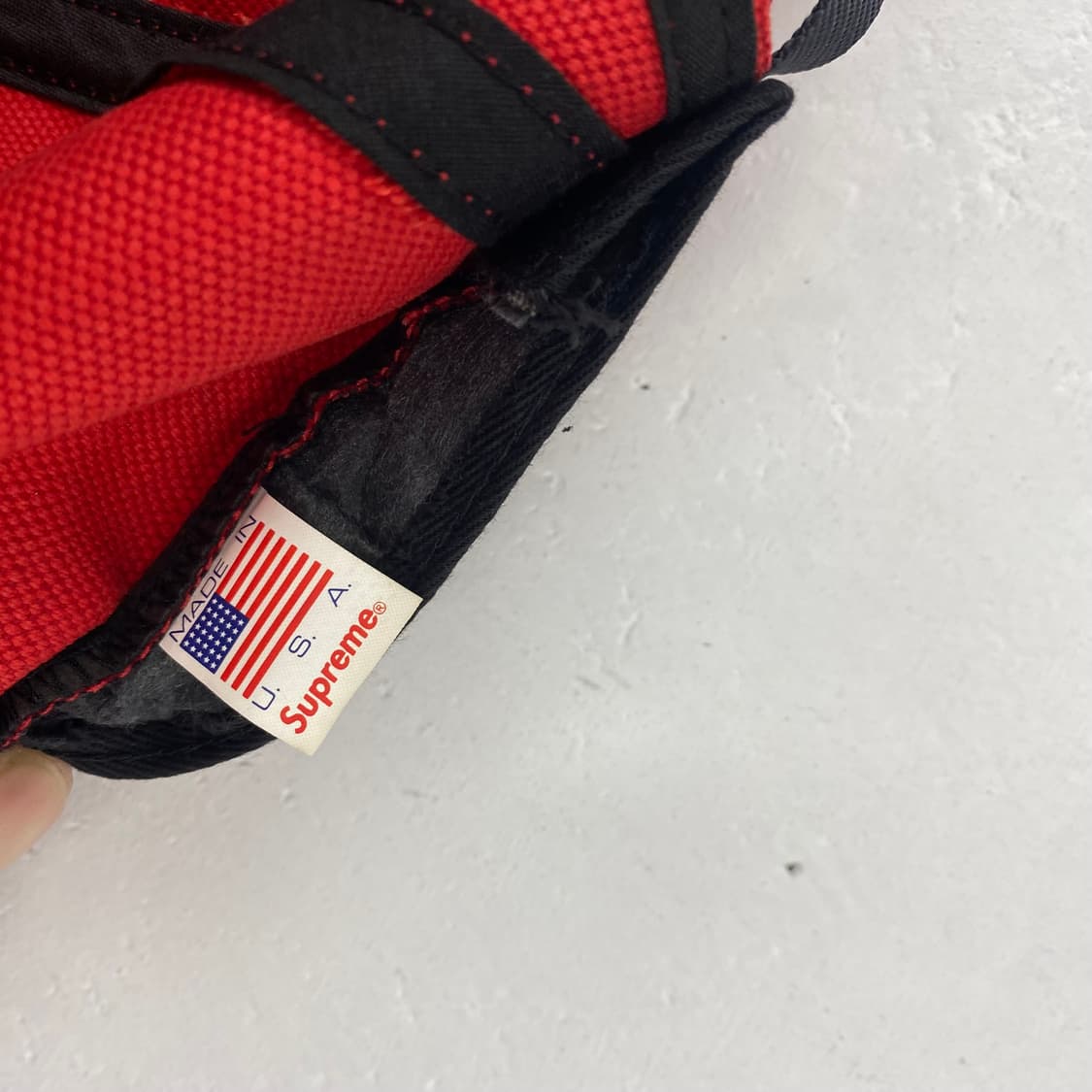 슈프림 박스 로고 레드 캠프 캡 상품이미지5