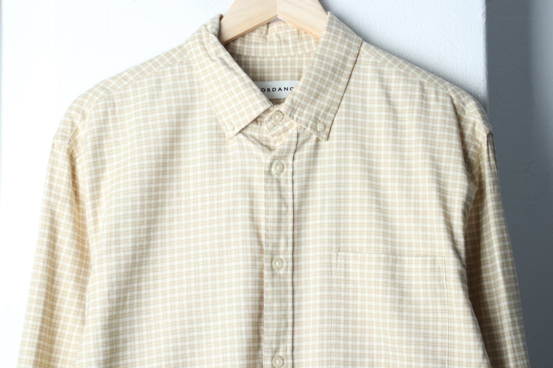 (XL-2XL) 지오다노 셔츠 남방 체크 노랑 아메카지-H33284 상품이미지3