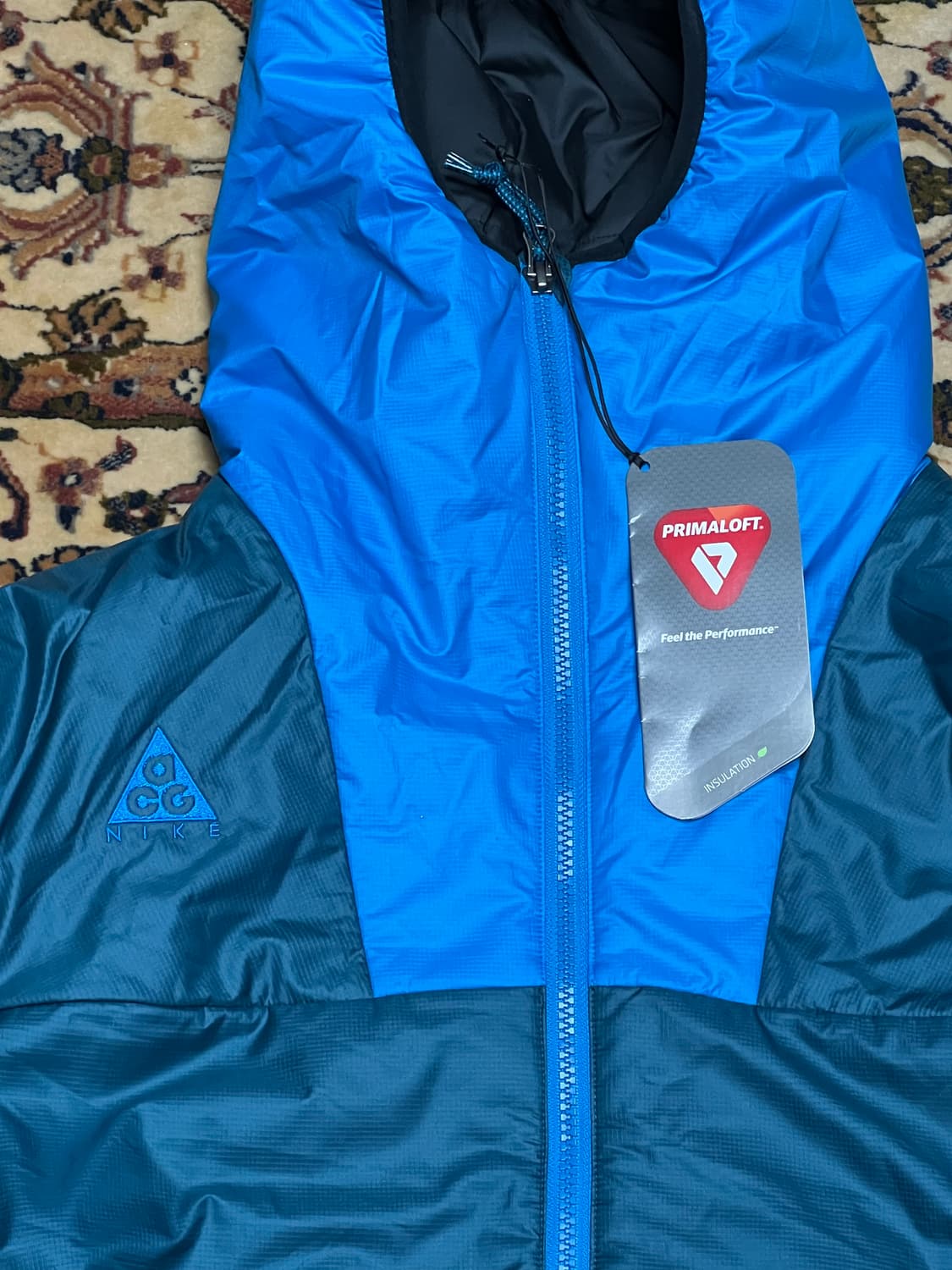 NIKE 나이키 ACG 프리마로프트 패딩 후디드 자켓 터키석/블루 M 상품이미지6