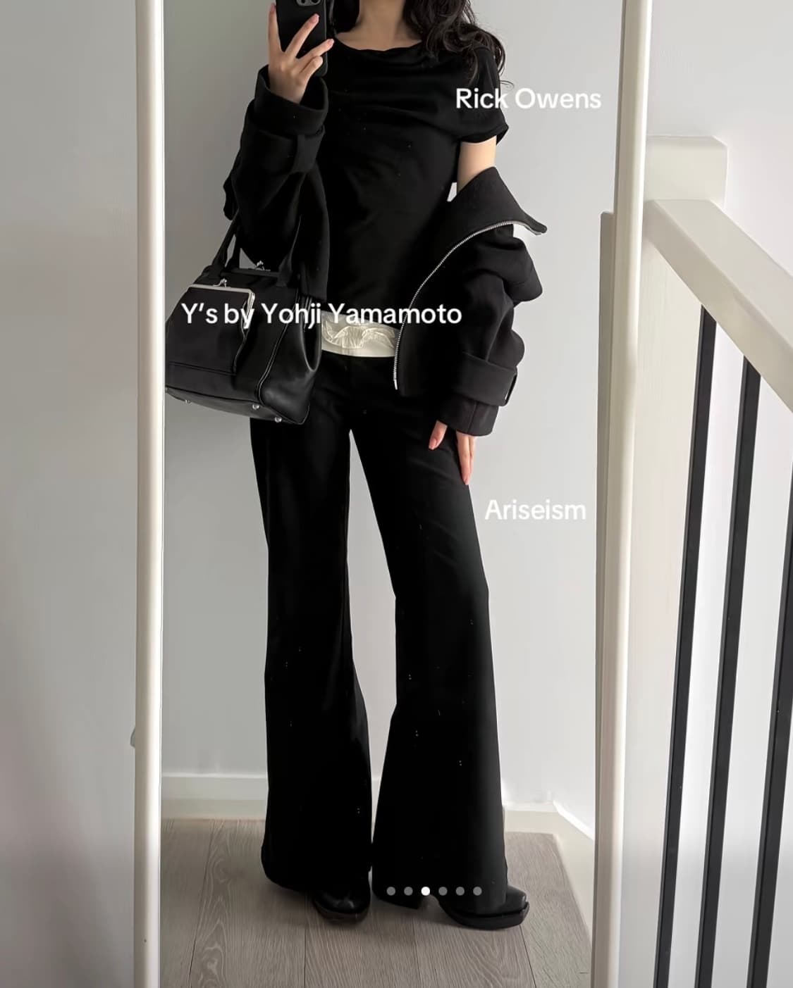 Ariseism Ollie pants 로우라이즈 프릴 부츠컷 슬랙스 상품이미지7