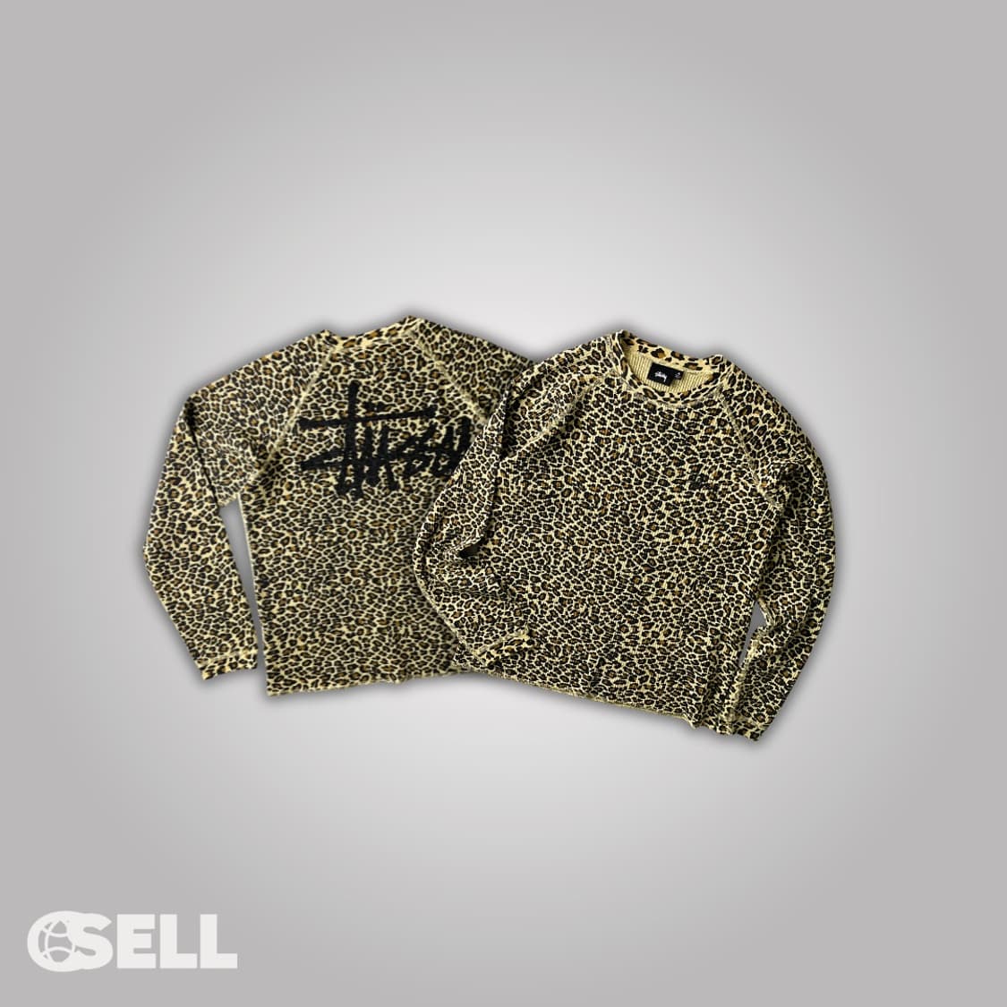 스투시 레오파드 와플 롱슬리브 상품이미지1