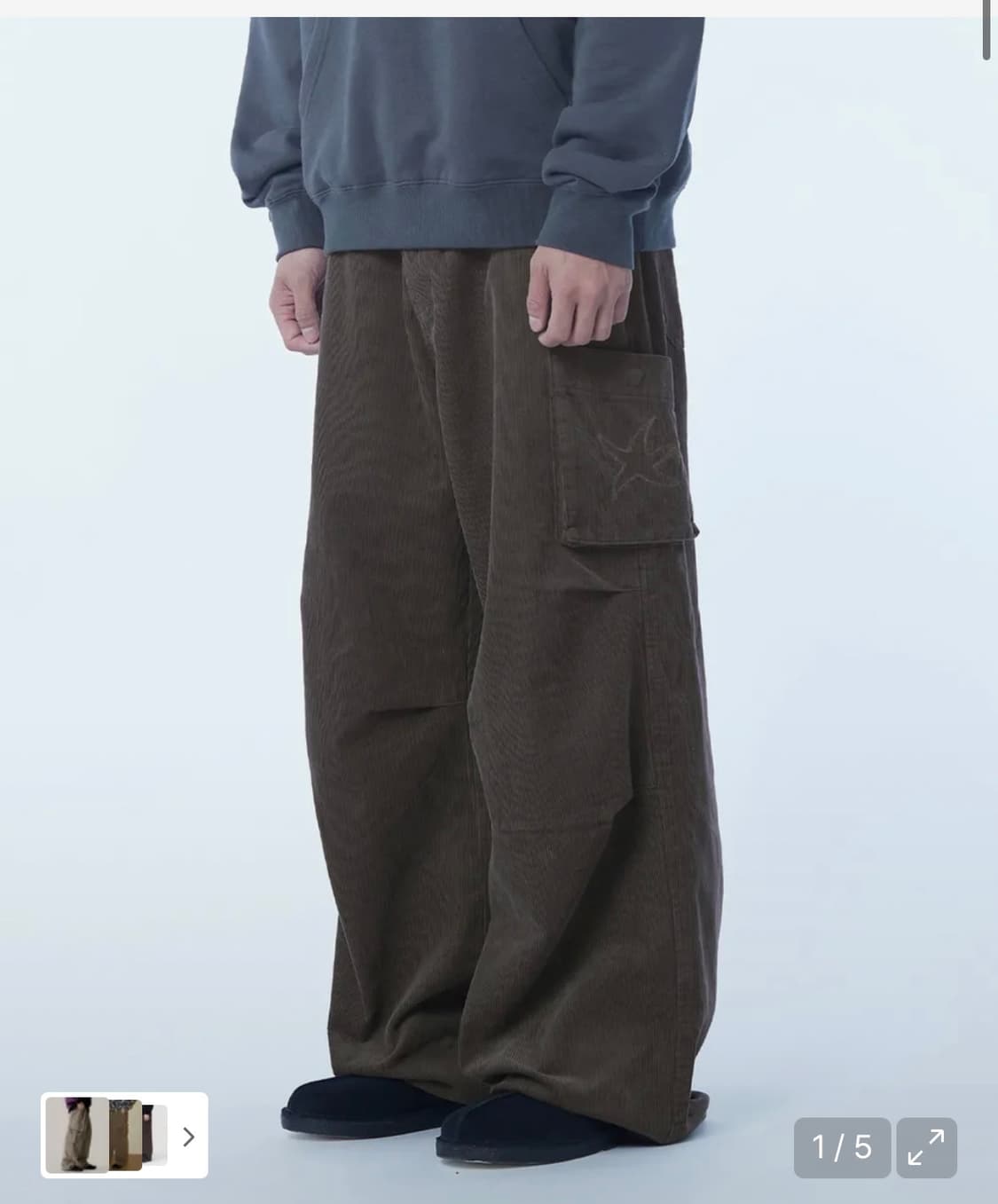 TCM corduroy cargo pants (vintage brown) 상품이미지2