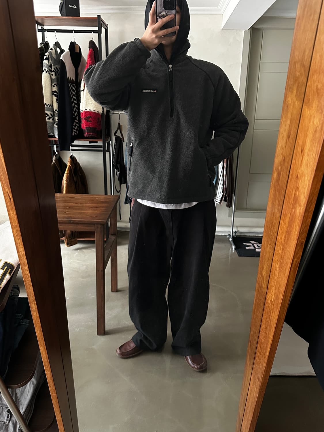 아베크롬비 하프 집업 플리스 풀오버 상품이미지5