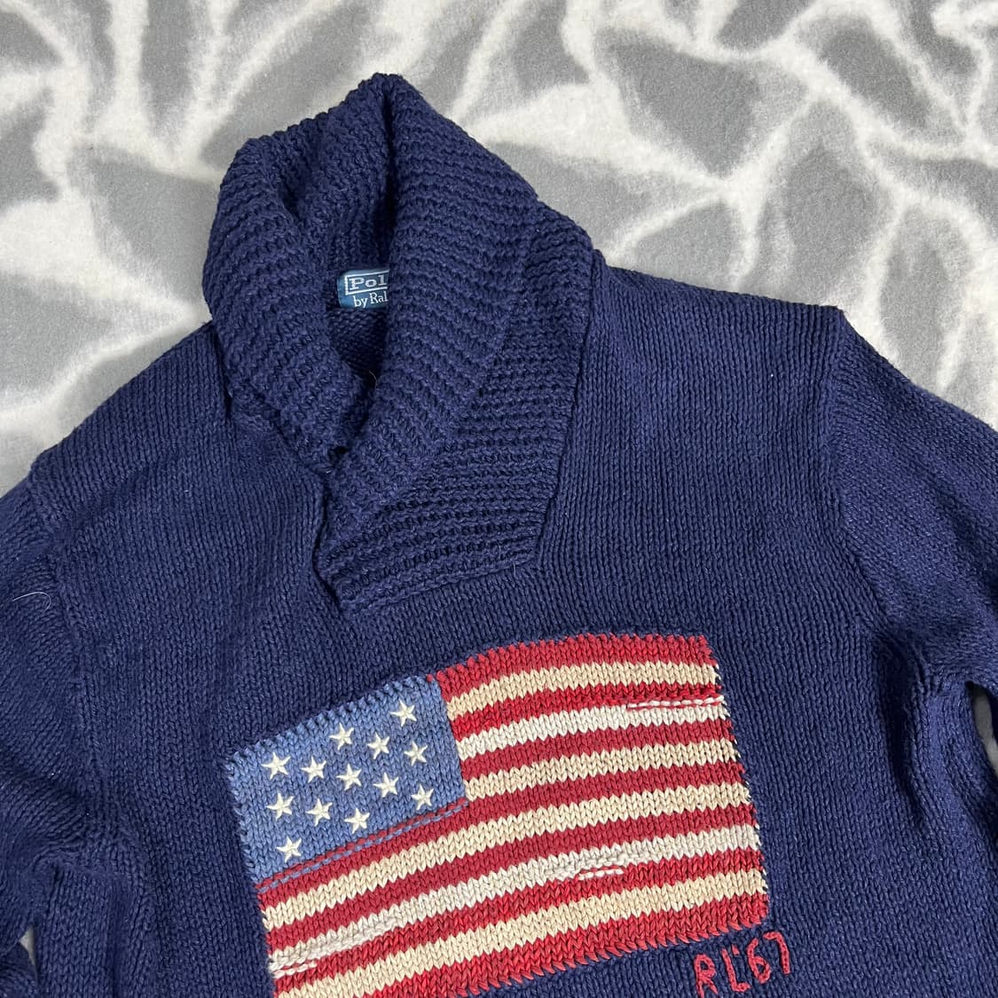 [Polo] 폴로랄프로렌 성조기 숄카라 니트 상품이미지2