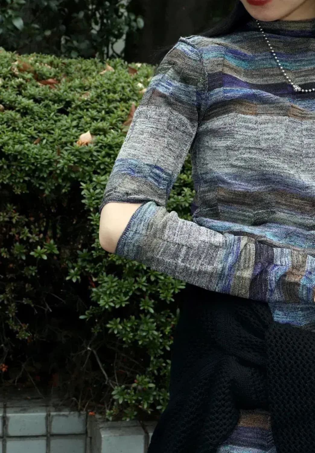 퍼버즈 Wave Border Knit Top 상품이미지3