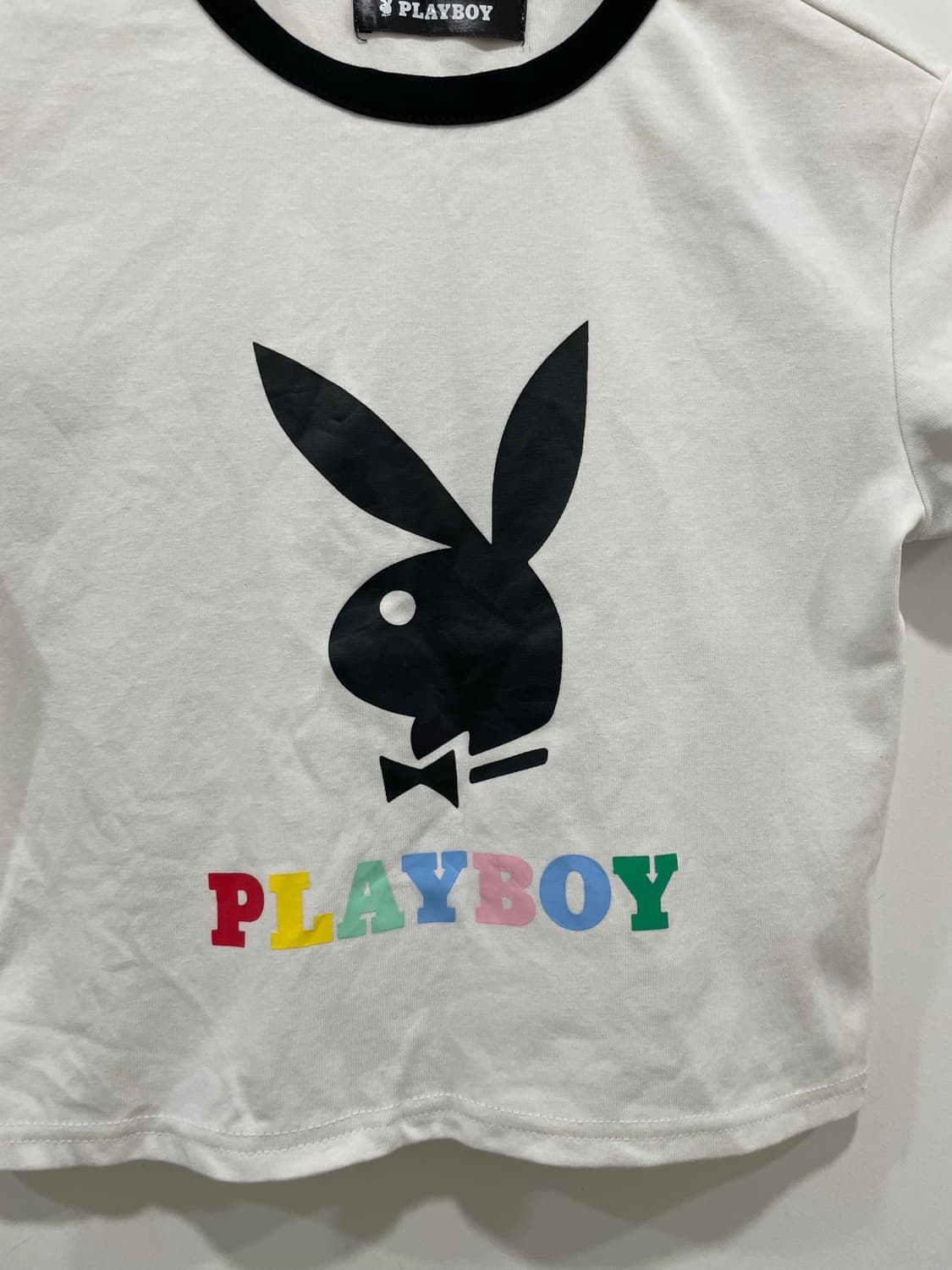 Playboy 플레이보이 레빗 헤드 크롭 링거 반팔 티셔츠 상품이미지6