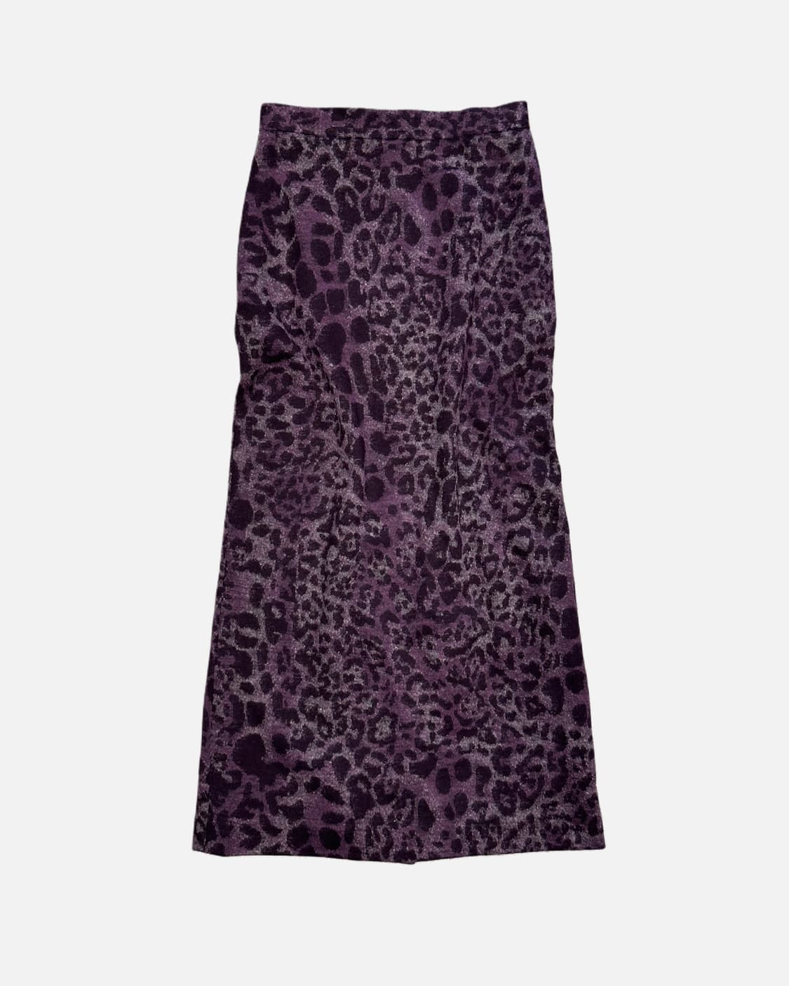 purple leopard wool skirt 상품이미지1