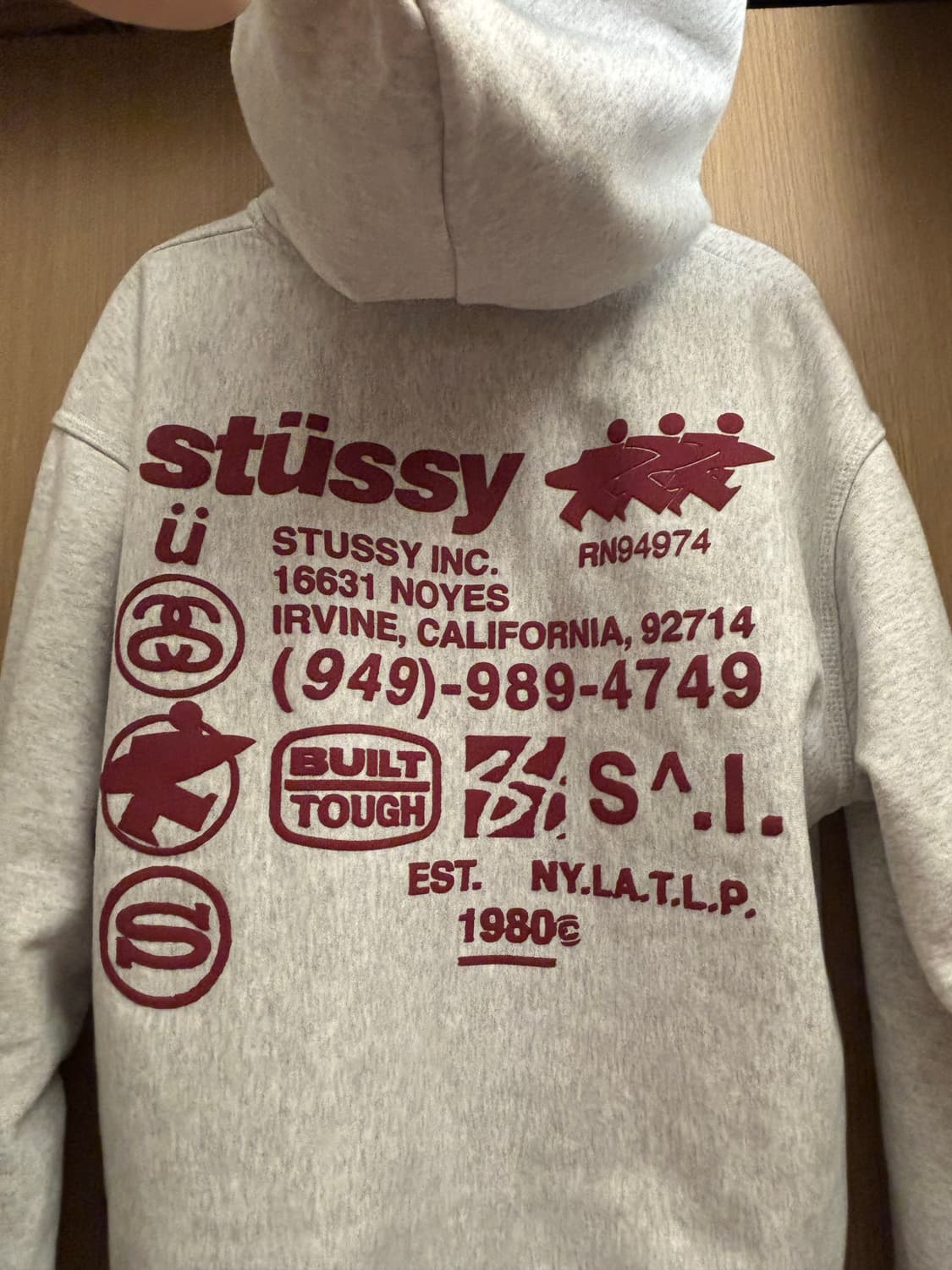 스투시 dna 후드집업 애쉬헤더 M 상품이미지3