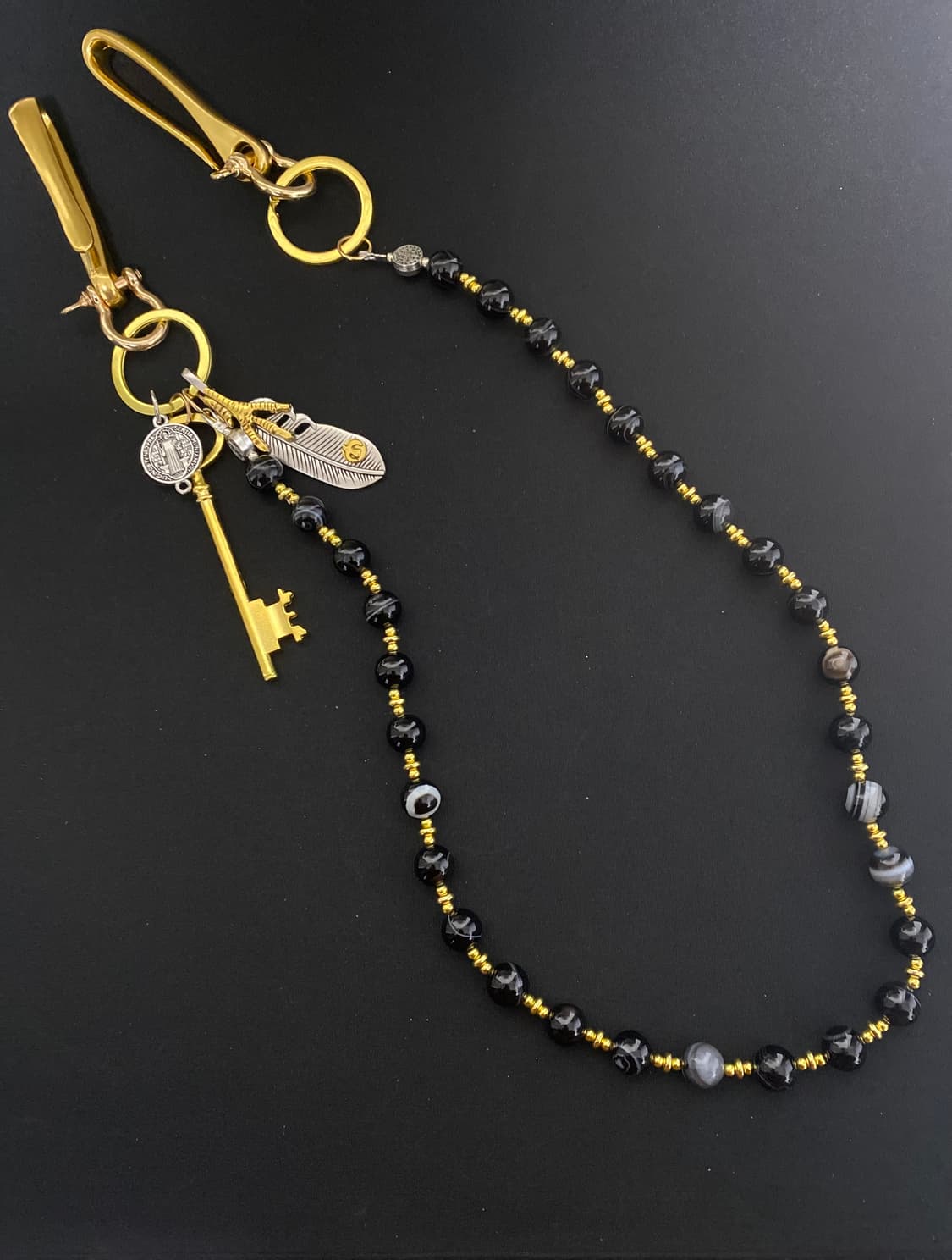 빈티지 골드 & 블랙 키체인 상품이미지2