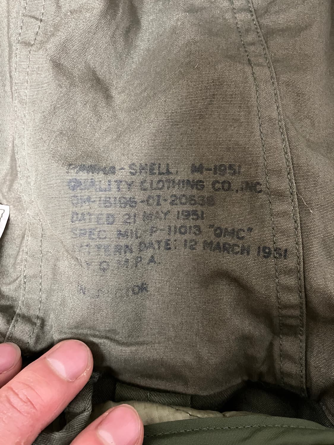 U.S. Army M-51 Fishtail Parka(80’s Ori.. 상품이미지7