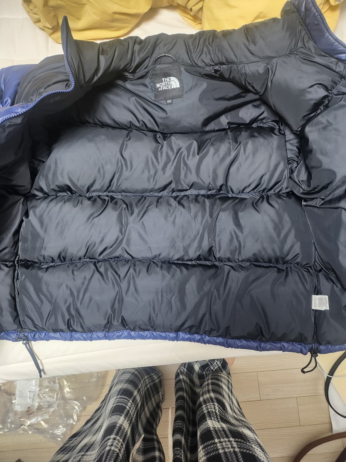 노스페이스 눕시 700 패딩 네이비 105 A급 상품이미지2
