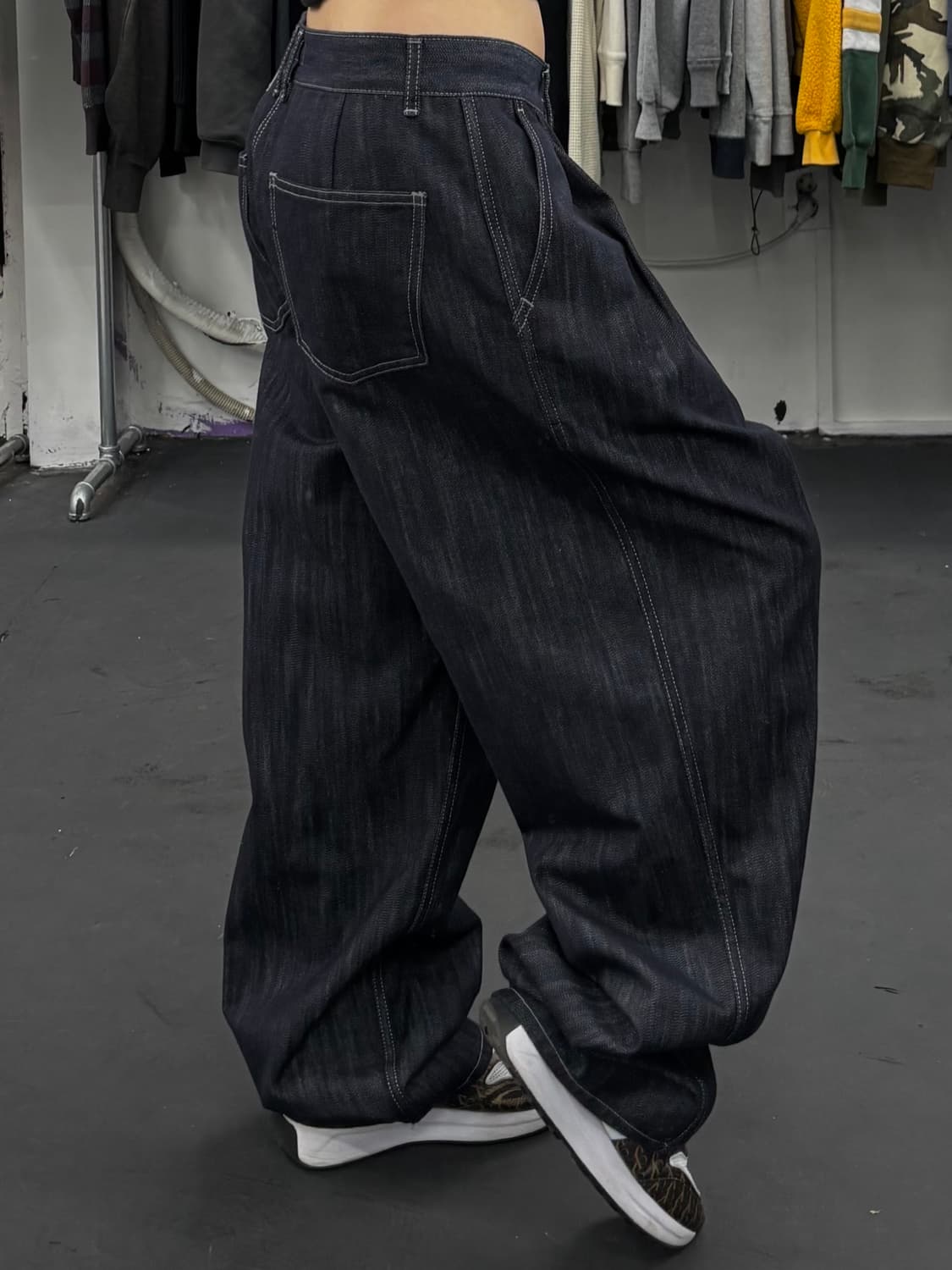 워시드 와이드 데님 팬츠 상품이미지2